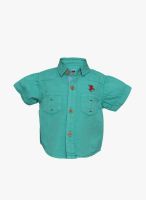 Tales & Stories Green Casual Shirt