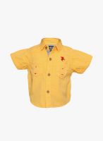 Tales & Stories Yellow Casual Shirt