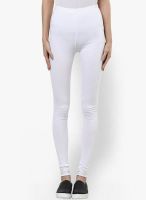 The gud look White Solid Legging