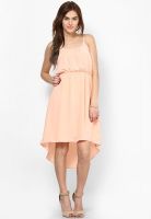 Tonga Peach Colored Solid Maxi Dress