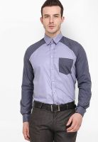 Torino Solid Blue Casual Shirt