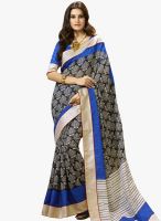 Triveni Sarees Black Printed Saree