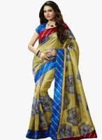 Triveni Sarees Green Printed Saree