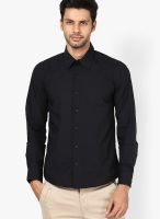 United Colors of Benetton Black Stretch Casual Shirt