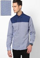 United Colors of Benetton Blue Full Sleeve Casual Shirt