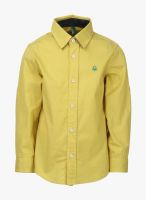 United Colors of Benetton Yellow Casual Shirt