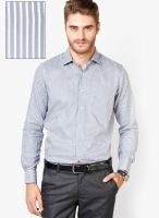 Van Heusen Dark Grey Slim Fit Formal Shirt