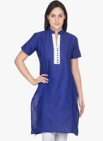 Vani Blue Solid Kurtis