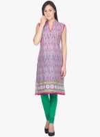 Vani Purple Printed Kurtis
