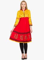 Vani Yellow Printed Kurtis