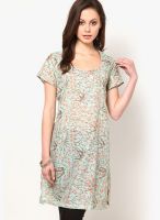 W Green Printed Kurtis