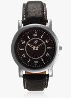 Yepme Black Faux Leather Analog Watch