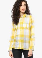 s.Oliver Yellow Check Shirt