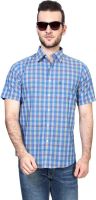Allen Solly Men's Checkered Casual Blue Shirt