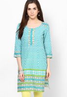 Alma Green Printed Kurta