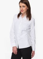 Amari West White Solid Shirt