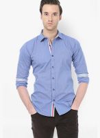 Basics Striped Blue Casual Shirt