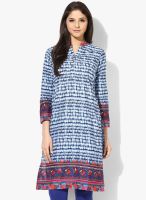 Biba Cotton Blue Kurta