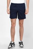 Club York Solid Navy Blue Shorts