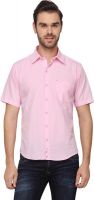 Cross Creek Men's Solid Casual Pink Shirt