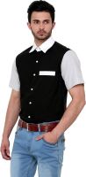 Dazzio Men's Solid Party Black, Grey, White Shirt