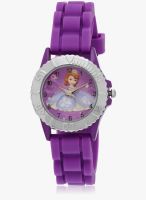 Disney Aw100360 Purple/White Analog Watch