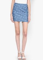 Dorothy Perkins Light Blue A-Line Skirt