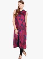 Folklore Maroon Printed Kurtas