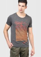 Forca By Lifestyle Grey Round Neck T-Shirt