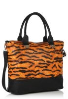 Hot Berries Black Animal Print Handbag