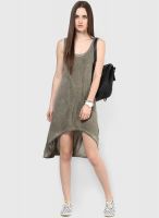 I AM FOR YOU Grey Washed Dress