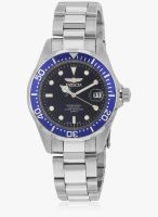 Invicta 9204-W Silver/Blue Analog Watch