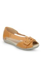 J Collection Tan Peep Toes