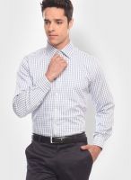 Jogur Checked Blue Formal Shirt