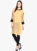 La Firangi Georgette Beige Kurta