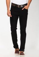 Lee Black Solid Skinny Fit Jeans (Bruce)