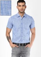 Lee Blue Slim Fit Casual Shirt