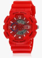 Liverpool Lfc-Ind-Anw-005 Red/Red Digital Watch