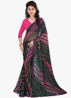 Lookslady Black Printed Saree