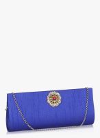 Molcha Blue Party Wear Clutch