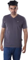 Mrtees Solid Men's V-neck Grey T-Shirt