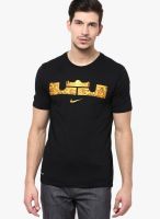 Nike Lebron FOUNDATION LIONS Black Round Neck T-Shirt