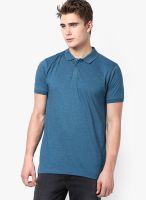 Phosphorus Navy Blue Solid Polo T-Shirt