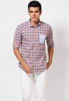 Probase Checks Pink Casual Shirt