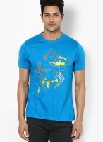 Proline Aqua Blue Round Neck T-Shirt