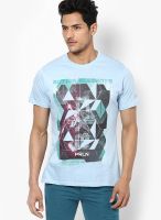 Proline Aqua Blue Round Neck T-Shirt