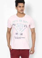 Proline Pink Round Neck T-Shirt