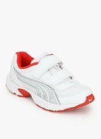Puma Atom V Jr White Running Shoes