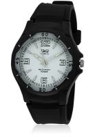 Q&Q Vp58-004 Black/White Analog Watch