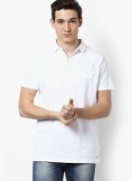 River Island White Short Sleeve Polo T Shirt